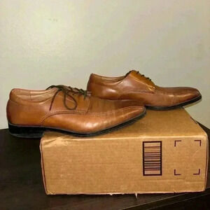 Aldo Oxfords Lace Up Dress Shoes Brown Leather Mens Size 10